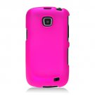 Hard Plastic Snap On Rubberized Case Cover for Samsung illusion i110 (Verizon) - Hot Pink
