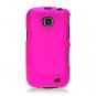 Hard Plastic Snap On Rubberized Case Cover for Samsung illusion i110 (Verizon) - Hot Pink