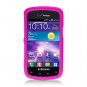 Hard Plastic Snap On Rubberized Case Cover for Samsung illusion i110 (Verizon) - Hot Pink