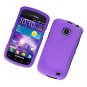 Hard Plastic Snap On Rubberized Case Cover for Samsung illusion i110 (Verizon) - Purple