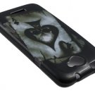 Soft TPU Gel Design Skin Case Cover for HTC One X/Elite (AT&T) – Ace of Spade Skull