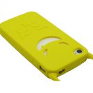 Soft Silicone Skin Cover Case for Apple iPhone 4/4S - Yellow Devil