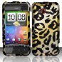 Hard Plastic Rubberized Snap On Design Case for HTC Droid Incredible 4G (Verizon) - Golden Cheetah