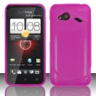 Soft TPU Gel with Matte Finish Skin Case Cover for HTC Droid Incredible 4G (Verizon) - Pink