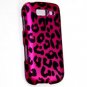 Hard Plastic Snap On Rubberized Design Case for Samsung Galaxy S Blaze 4G - Hot Pink Leopard