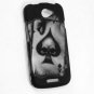 Hard Plastic Rubberized Snap On Design Case for HTC One S/Ville (T-Mobile) - Ace of Spade Skull