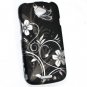 Hard Plastic Rubberized Snap On Design Case for HTC One S/Ville (T-Mobile) - Midnight Garden