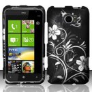 Hard Plastic Rubberized Snap On Design Case for HTC Titan II (AT&T) - Midnight Garden