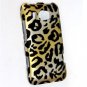 Hard Plastic Rubberized Snap On Design Case for HTC Titan II (AT&T) - Golden Cheetah