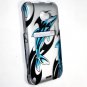 Hard Plastic Rubberized Snap On Design Case for HTC Evo 4G LTE (Sprint) - Dolphin