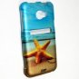 Hard Plastic Rubberized Snap On Design Case for HTC Evo 4G LTE (Sprint) - Starfish