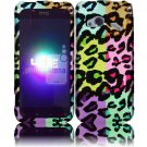 Hard Plastic Rubberized Design Case for HTC Droid Incredible 4G (Verizon) - Colorful Leopard