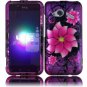 Hard Plastic Rubberized Design Case for HTC Droid Incredible 4G (Verizon) - Divine Flowers