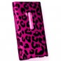 Hard Plastic Rubberized Snap On Design Case for Nokia Lumia 900 (AT&T) &acirc;�� Hot Pink Leopard