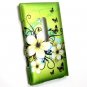 Hard Plastic Rubberized Snap On Design Case for Nokia Lumia 900 (AT&T) &acirc;�� Green Flowers Butterfly
