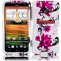 Hard Plastic Snap On Design Cover Case for HTC Evo 4G LTE (Sprint) - Purple Lily