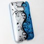 Hard Plastic Rubberized Design Case for LG Optimus Elite (Sprint/Virgin Mobile) &acirc;�� Blue Vines