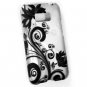Hard Plastic Rubberized Design Case for LG Optimus Elite (Sprint/Virgin Mobile) &acirc;�� Black Vines
