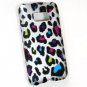 Hard Plastic Rubberized Design Case for LG Optimus Elite (Sprint/Virgin Mobile) &acirc;�� Rainbow Leopard