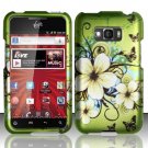 Hard Plastic Rubberized Design Case for LG Optimus Elite (Sprint/Virgin Mobile) – Hawaiian Flowers