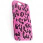 Hard Plastic Bling Rhinestone Design Case for Motorola Droid RAZR Maxx XT916 - Hot Pink Leopard