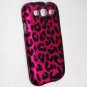 Hard Plastic Rubberized Design Case Cover for Samsung Galaxy S3 III &acirc;�� Hot Pink Leopard