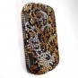 Hard Plastic Bling Rhinestone Design Case for Samsung Brightside U380 - Golden Cheetah