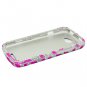 Hard Plastic Bling Diamond Snap On Cover Case for HTC One S/Ville (T-Mobile) - Pink Zebra