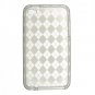 Crystal Gel Check Design Skin Cover Case for Apple iPod Touch 4 - Clear
