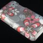 Hard Plastic Rubber Feel Design Case for Apple iPod Touch 4 - Flower Bed