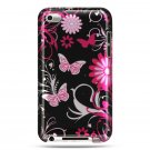 Hard Plastic Design Case for Apple iTouch 4 (4th Gen) – Pink Butterfly