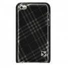 Hard Plastic Design Case for Apple iTouch 4 (4th Gen) – Smoke Diagonal Check