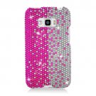 Hard Plastic Bling Design Case for LG Optimus Elite (Sprint/Virgin Mobile) – Silver & Pink