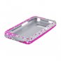 Hard Plastic Bling Design Case for LG Optimus Elite (Sprint/Virgin Mobile) &acirc;�� Silver & Pink