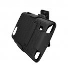 Armor Hybrid Case with Kickstand Belt Clip Holster for LG Optimus M Plus MS695 – Black