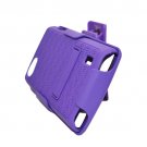 Armor Hybrid Case with Kickstand Belt Clip Holster for LG Optimus M Plus MS695 – Purple