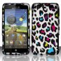 Hard Plastic Rubberized Design Case for Motorola Atrix 3 HD MB886 (AT&T) &acirc;�� Rainbow Leopard