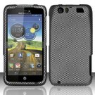 Hard Plastic Rubberized Design Case for Motorola Atrix 3 HD MB886 (AT&T) - Carbon Fiber