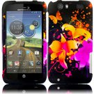 Hard Plastic Rubberized Design Case for Motorola Atrix 3 HD MB886 (AT&T) – Heavenly Flowers