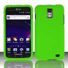 Hard Plastic Rubber Feel Case for Samsung Galaxy S II Skyrocket i727 (AT&T) - Neon Green