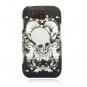 Hard Plastic Rubberized Snap On Design Case for Samsung Focus 2 i667 (AT&T) - Skull and Angels