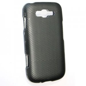 Hard Plastic Rubberized Snap On Design Case for Samsung Focus 2 i667 (AT&T) - Carbon Fiber