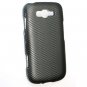 Hard Plastic Rubberized Snap On Design Case for Samsung Focus 2 i667 (AT&T) - Carbon Fiber