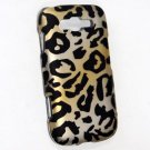 Hard Plastic Rubberized Snap On Design Case for Samsung Focus 2 i667 (AT&T) - Golden Cheetah