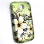 Hard Plastic Rubberized Design Case for Samsung Galaxy Appeal i827 (AT&T) - Flowers & Butterfly