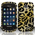 Hard Plastic Rubberized Snap On Design Case for Samsung Galaxy Appeal i827 (AT&T) - Golden Cheetah