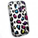 Hard Plastic Rubberized Snap On Design Case for Samsung Galaxy Appeal i827 (AT&T) - Rainbow Leopard