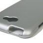 Hard Plastic 2-Piece Rubberized Snap On Cover Case for HTC One X/Elite (AT&T) - Silver