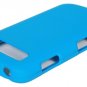 Hard Plastic Snap On Rubberized Cover Case for Samsung Galaxy S Blaze 4G - Cool Blue