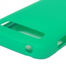 Hard Plastic Snap On Rubberized Cover Case for Samsung Galaxy S Blaze 4G - Turquoise